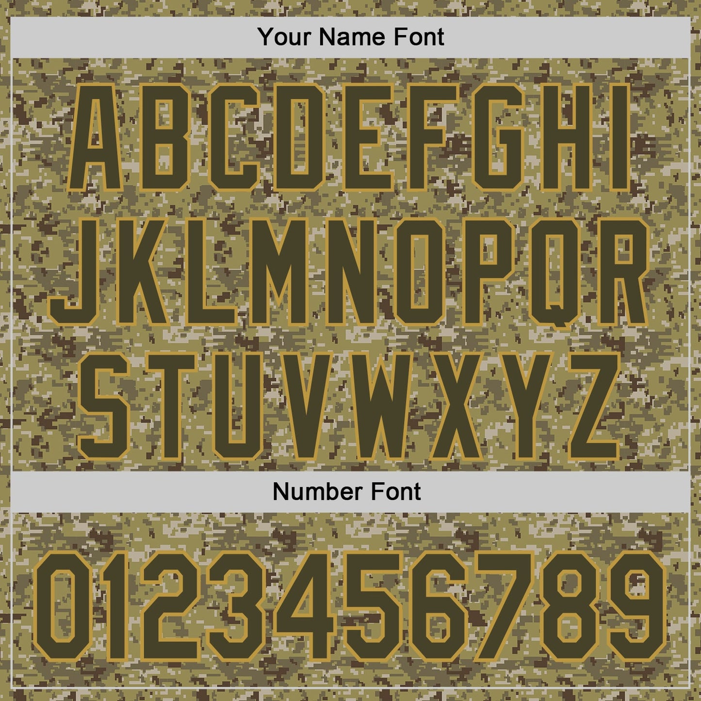 Custom Olive Brown-Old Gold Half Camo Ombre Authentic Baseball Jersey view 5