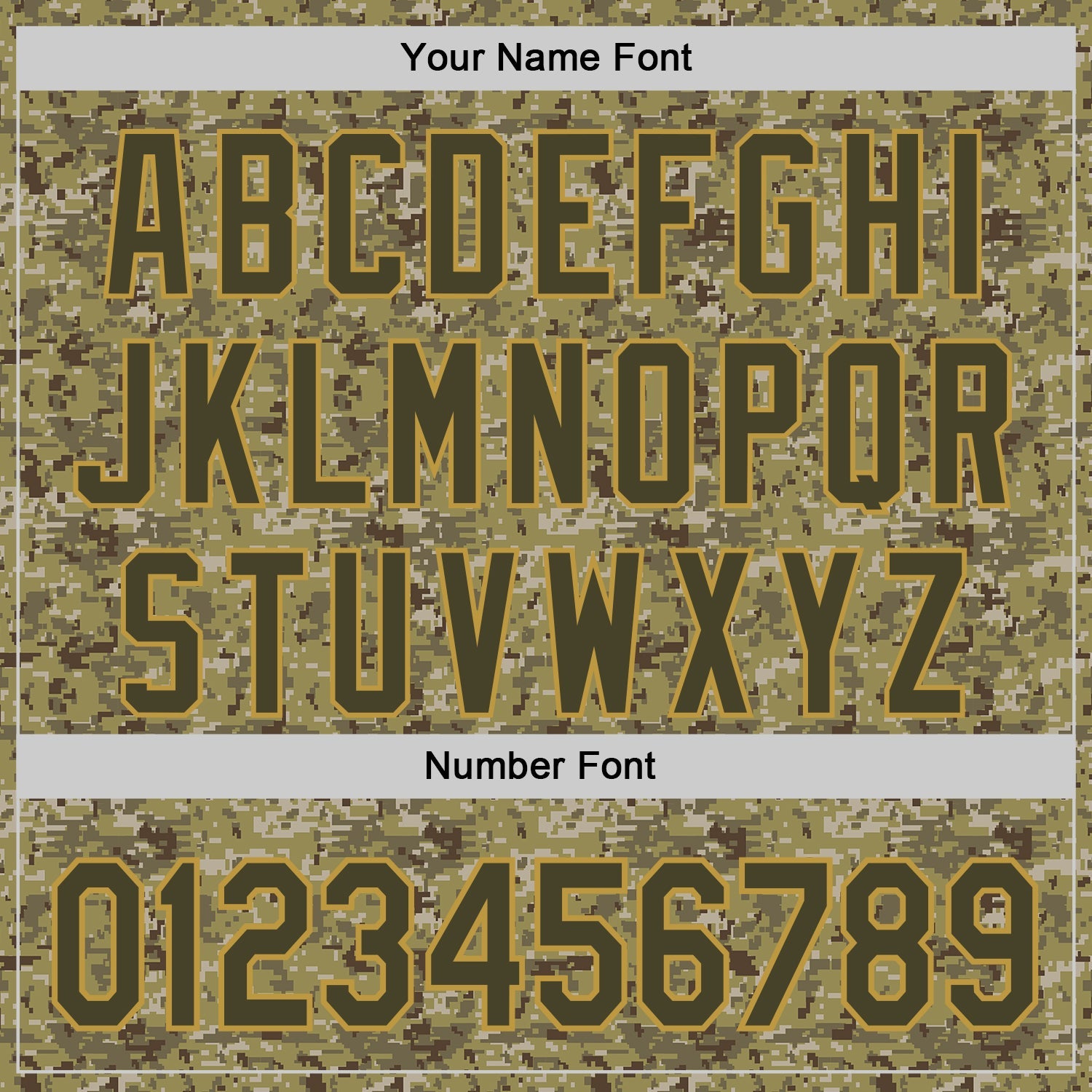 Custom Olive Brown-Old Gold Half Camo Ombre Authentic Baseball Jersey view 5