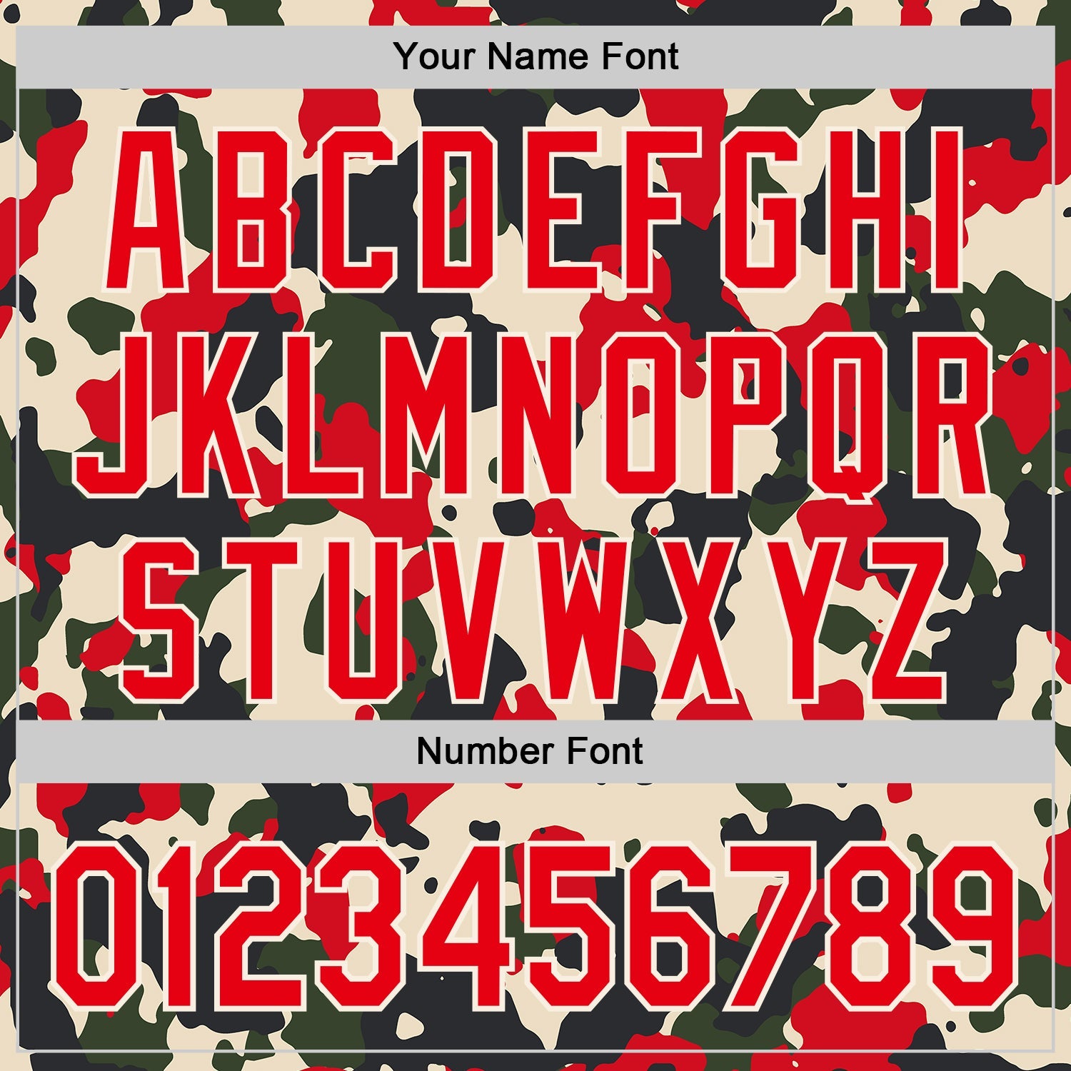 Custom Black Fire Red-Cream Half Camo Ombre Authentic Baseball Jersey view 5
