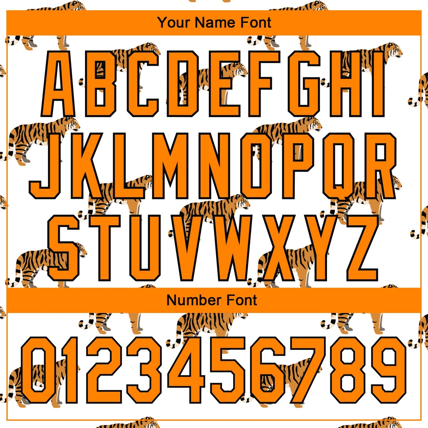 Custom White Bay Orange-Black 3D Pattern Design Tiger Authentic Baseball Jersey view 5