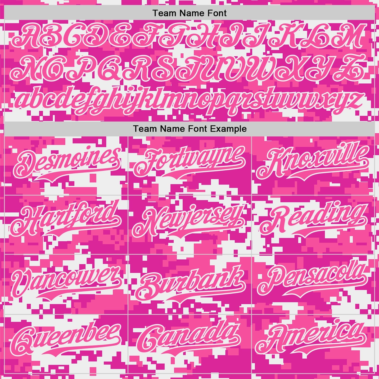 Custom Pink Deep Pink-White Half Camo Ombre Authentic Baseball Jersey view 4