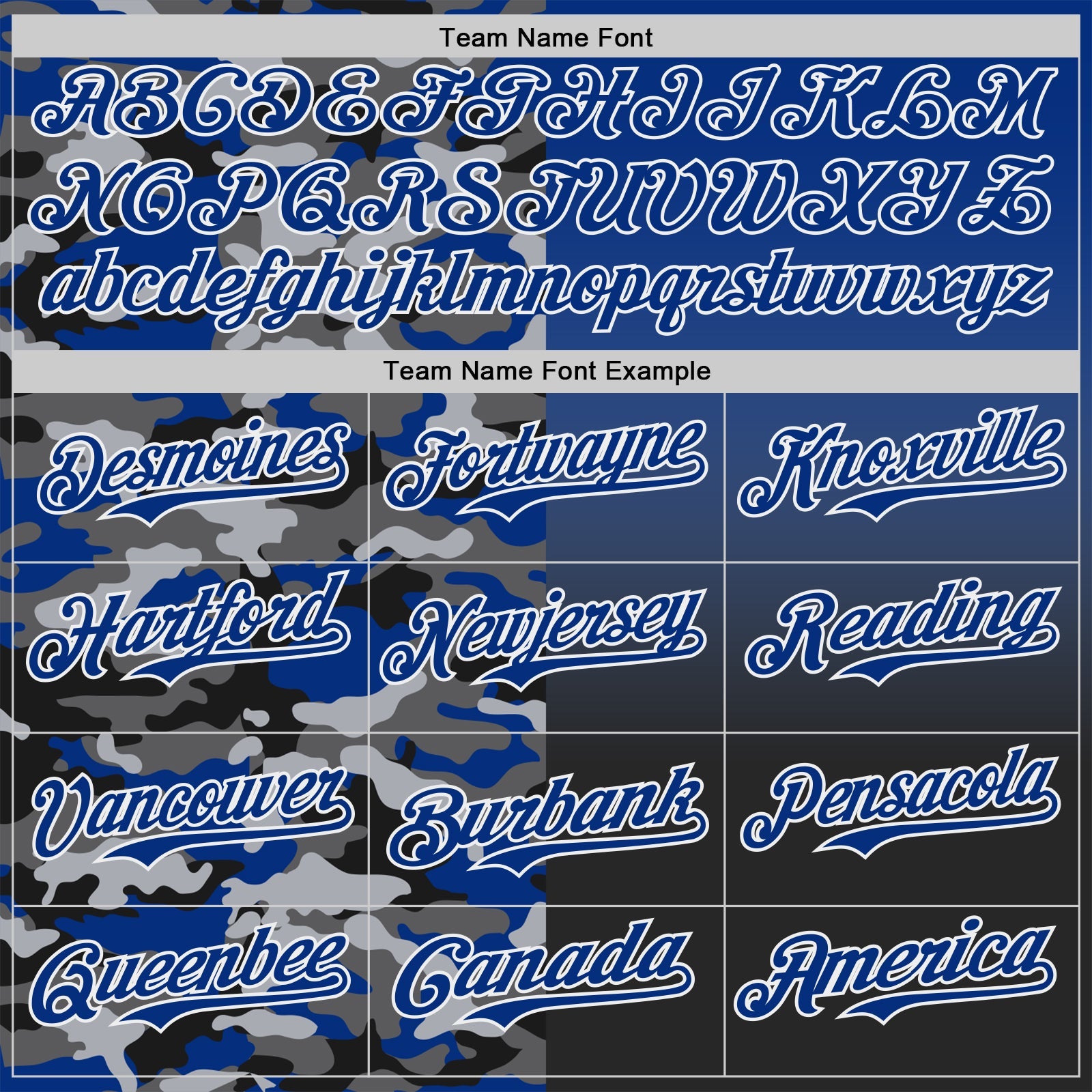 Custom Royal Black-White Half Camo Ombre Authentic Baseball Jersey view 4
