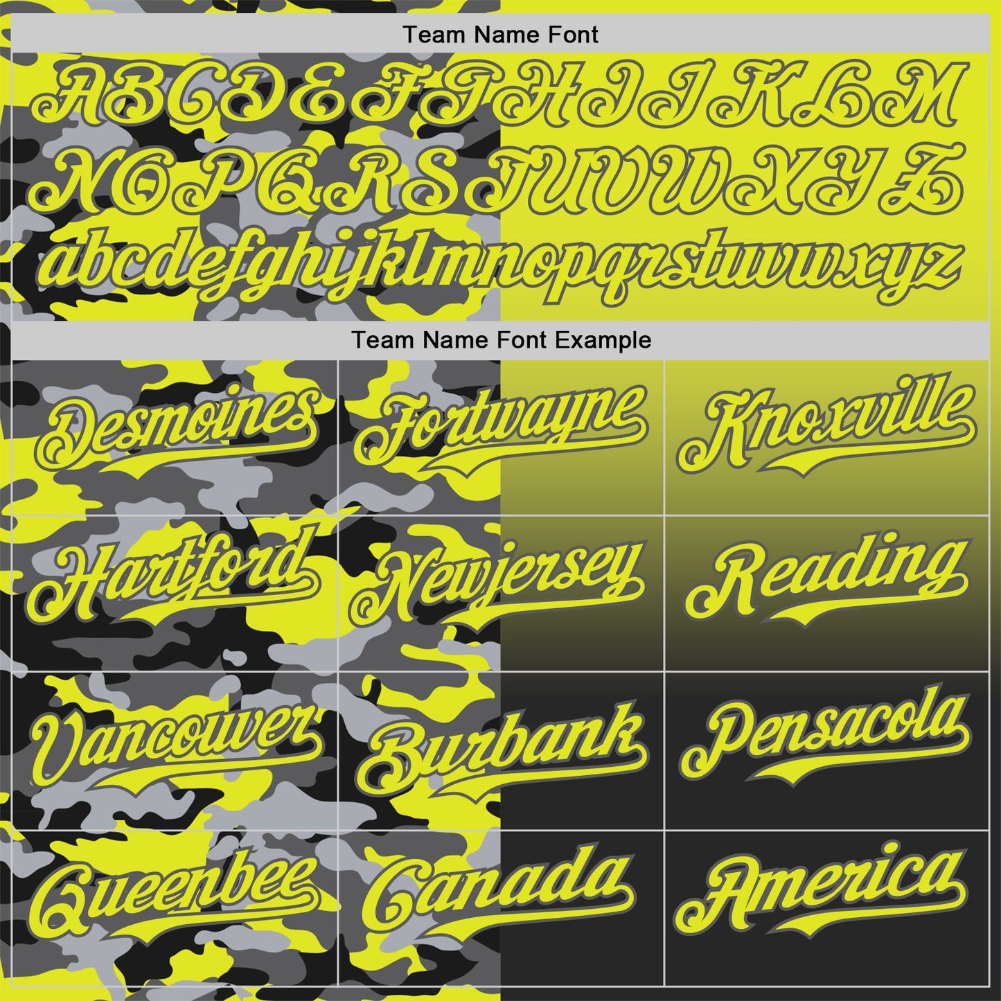 Custom Neon Yellow Black-Steel Gray Half Camo Ombre Authentic Baseball Jersey view 4