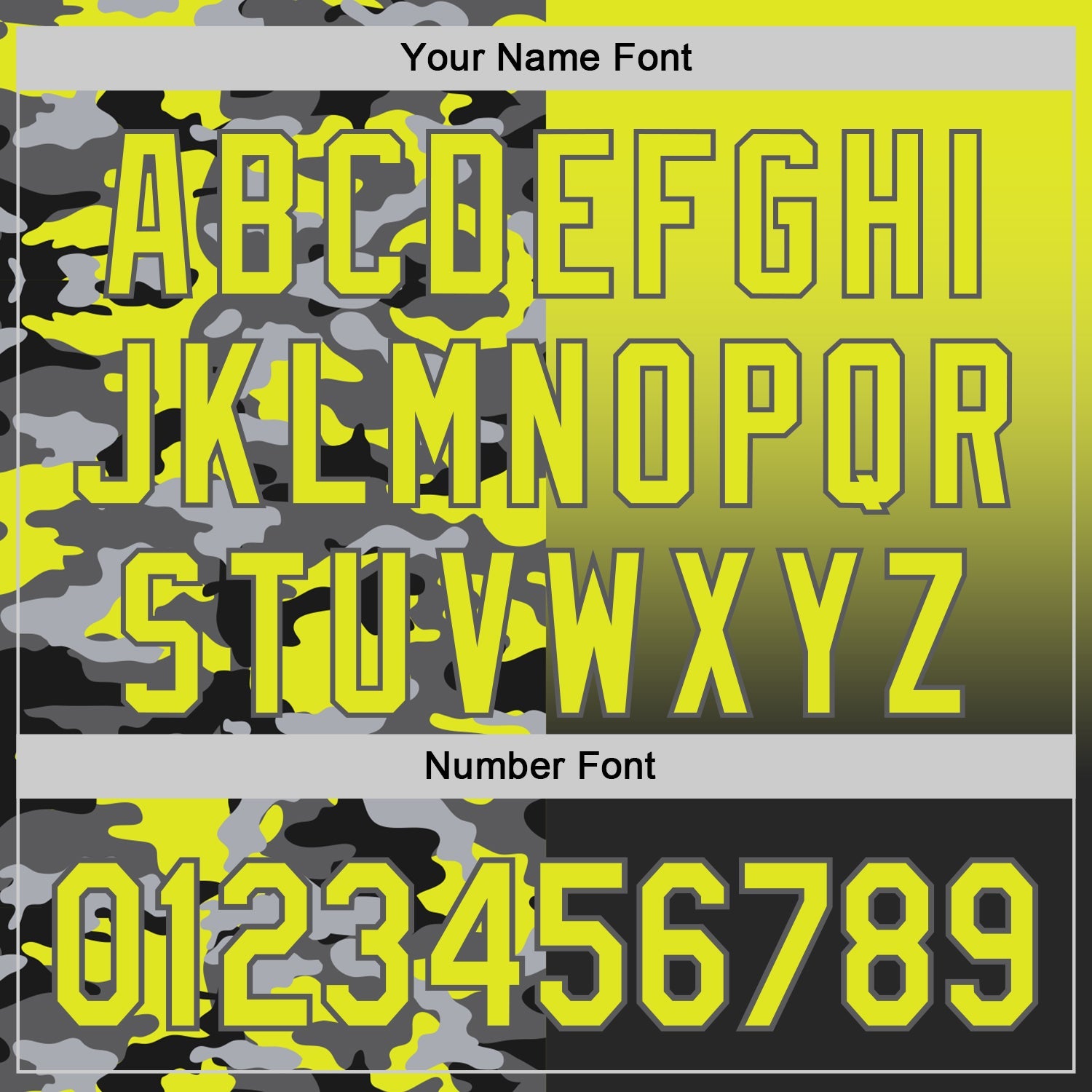 Custom Neon Yellow Black-Steel Gray Half Camo Ombre Authentic Baseball Jersey view 5