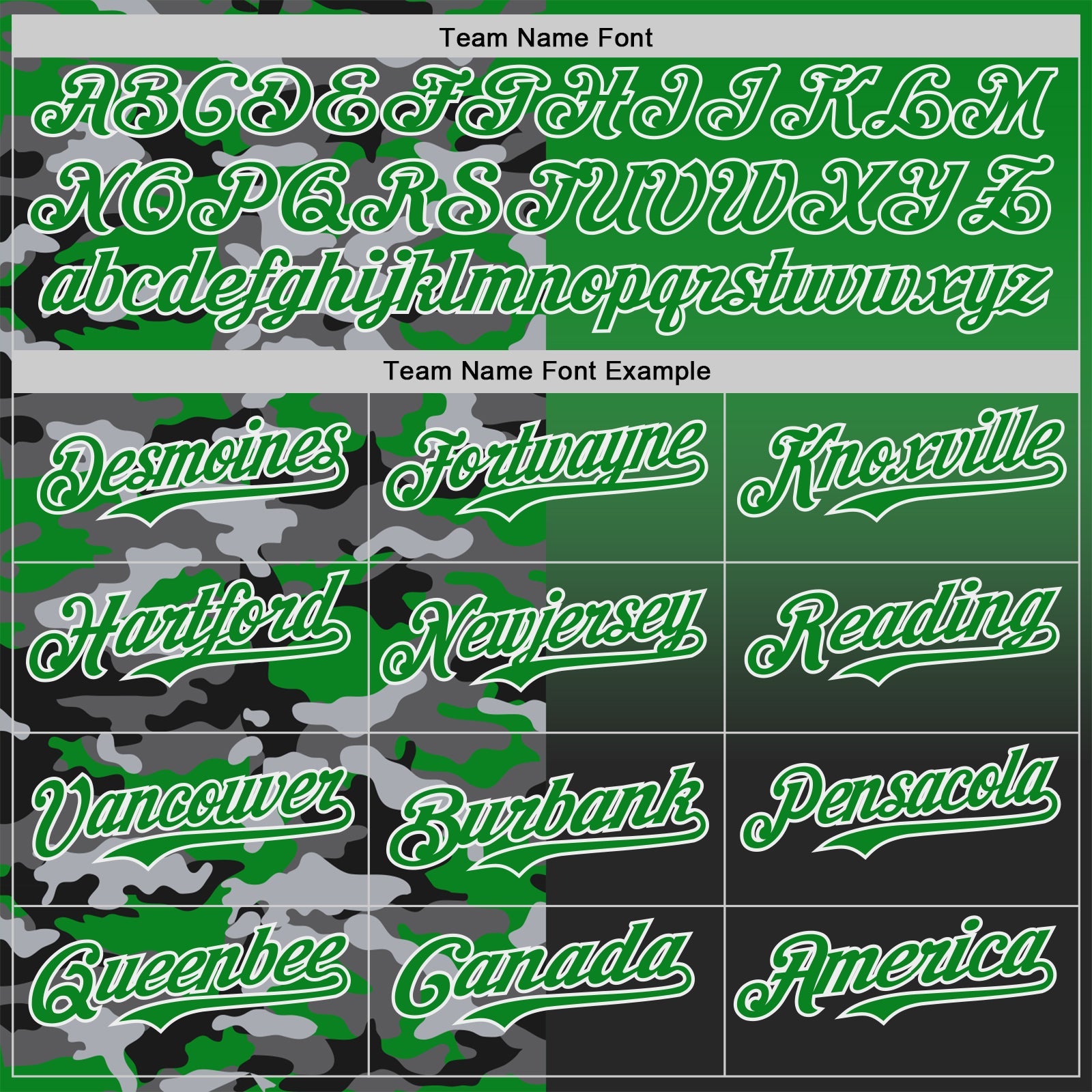 Custom Grass Green Black-White Half Camo Ombre Authentic Baseball Jersey view 4