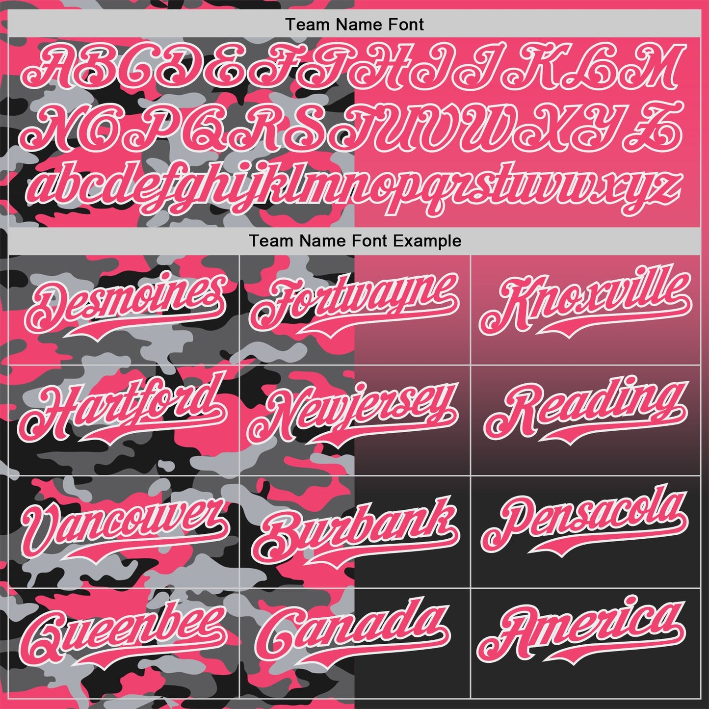 Custom Neon Pink Black-White Half Camo Ombre Authentic Baseball Jersey view 4