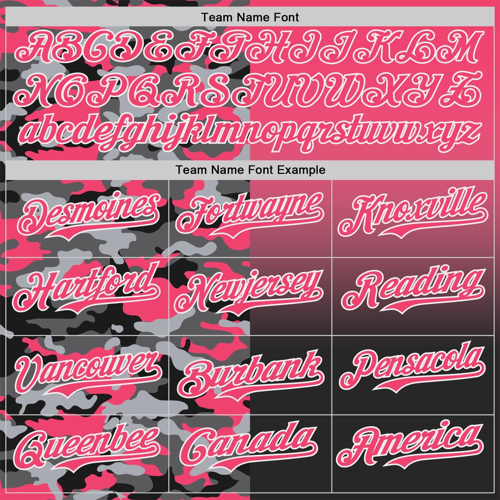 Custom Neon Pink Black-White Half Camo Ombre Authentic Baseball Jersey view 4