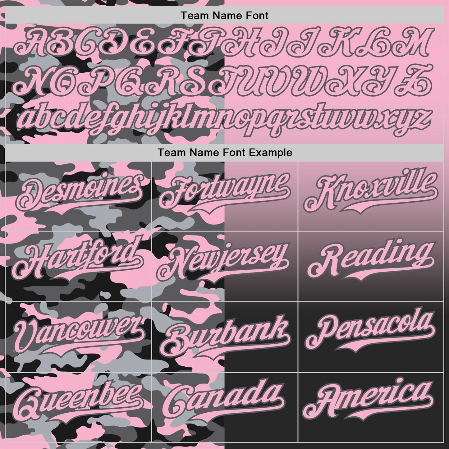 Custom Light Pink Black-Steel Gray Half Camo Ombre Authentic Baseball Jersey view 4