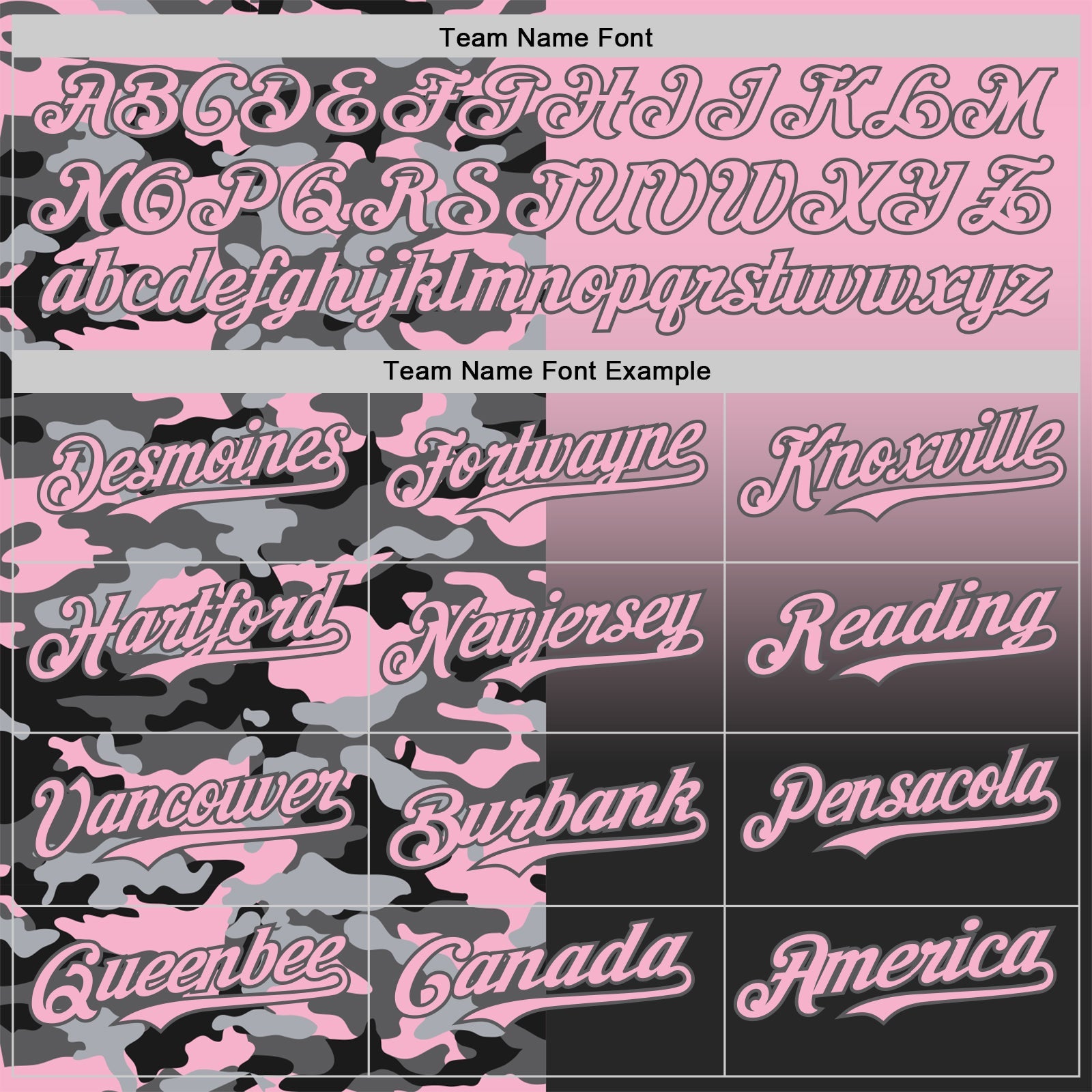 Custom Light Pink Black-Steel Gray Half Camo Ombre Authentic Baseball Jersey view 4