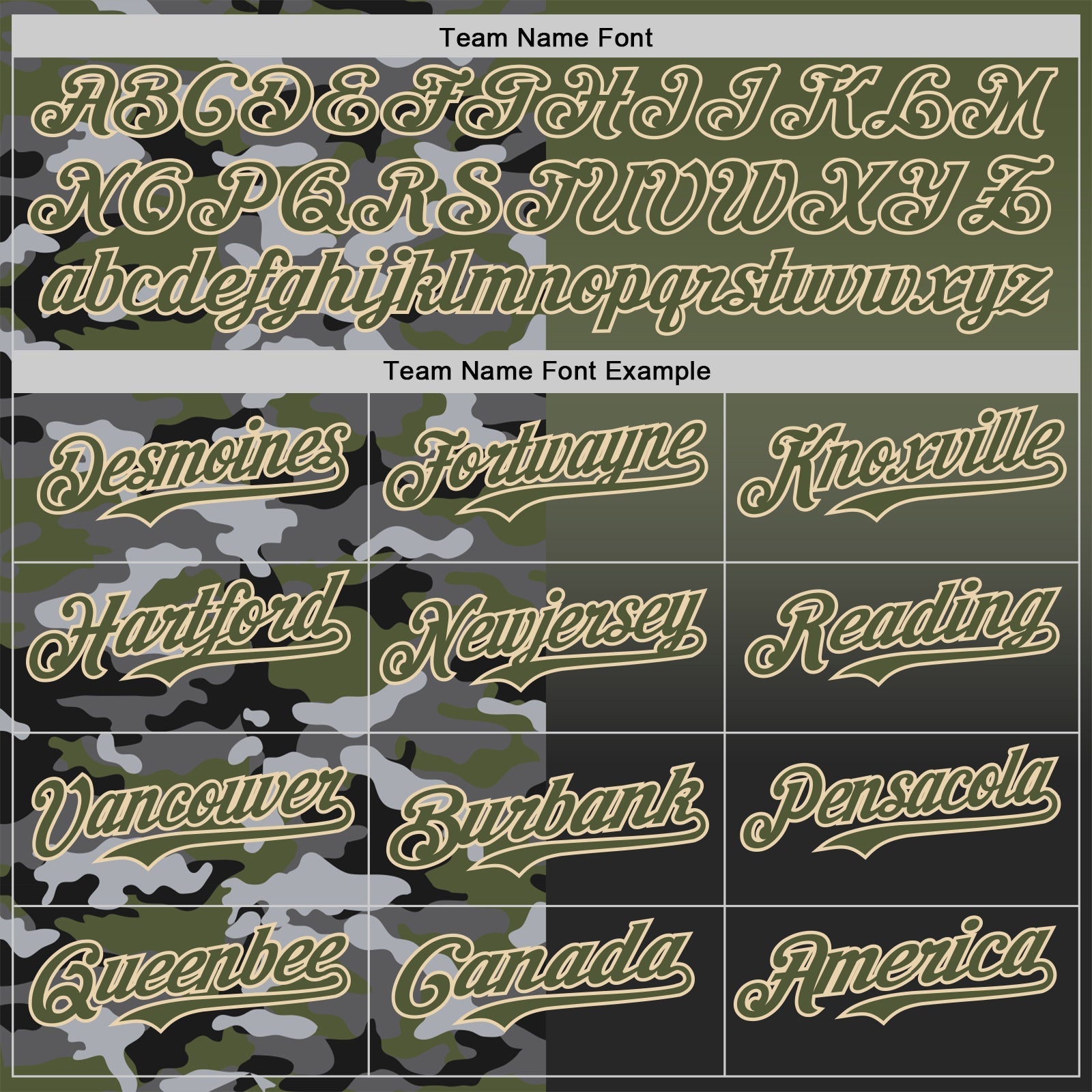 Custom Olive Black-City Cream Half Camo Ombre Authentic Baseball Jersey view 4