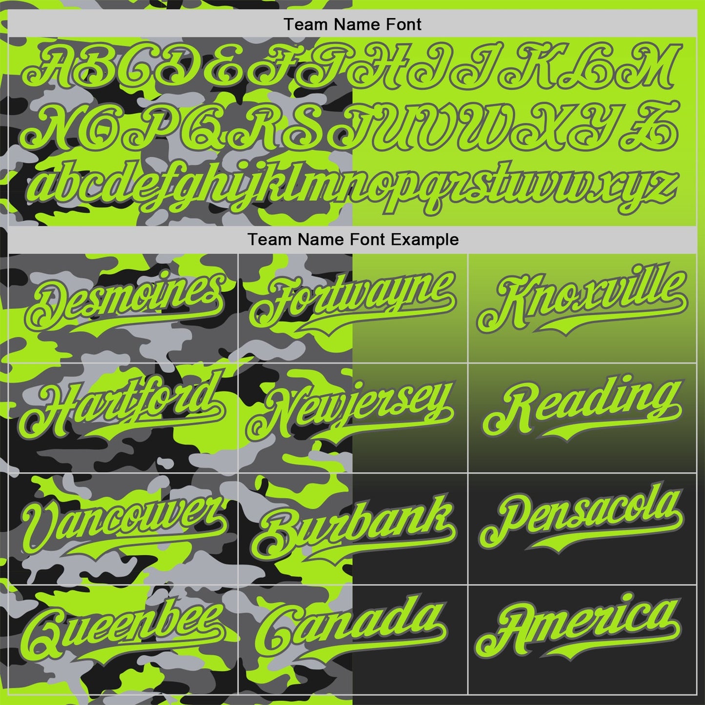 Custom Neon Green Black-Steel Gray Half Camo Ombre Authentic Baseball Jersey view 4
