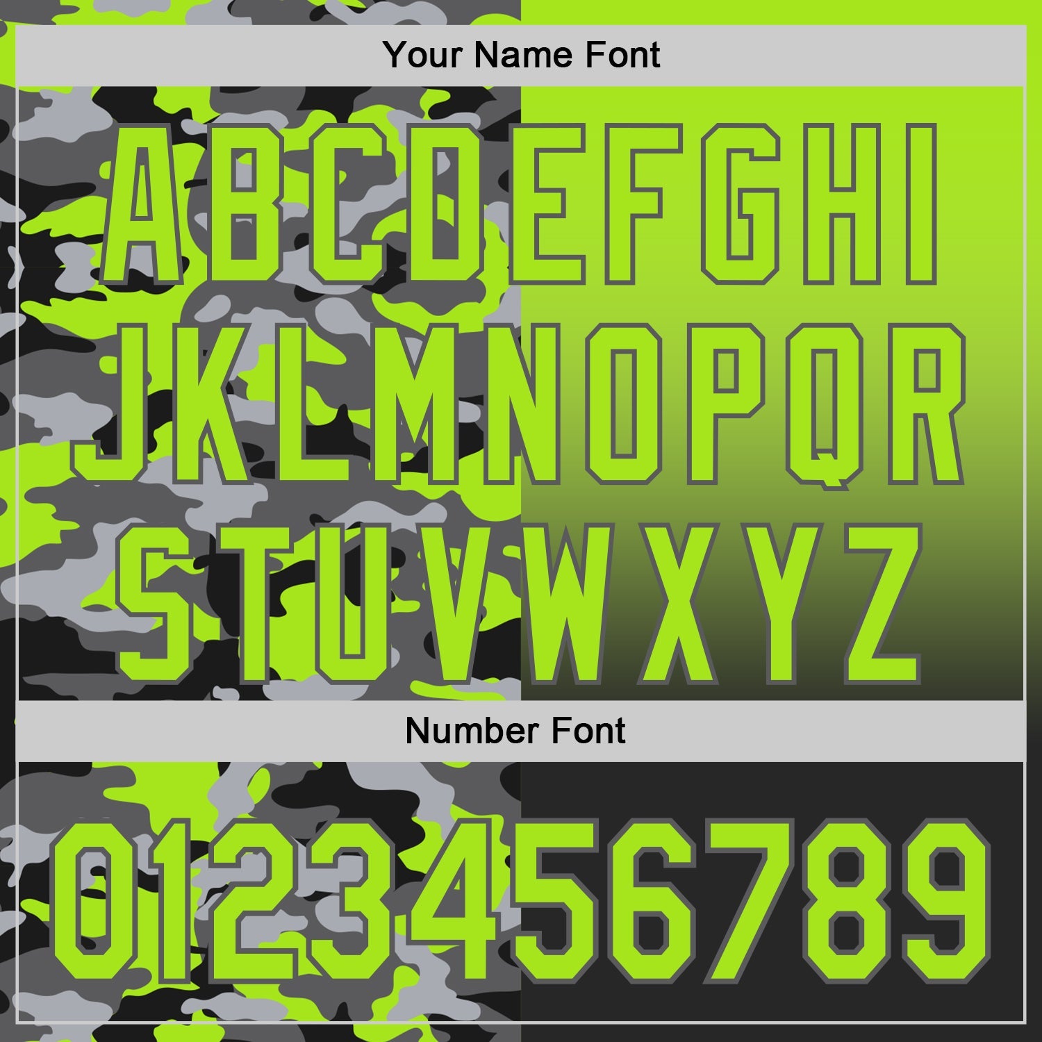 Custom Neon Green Black-Steel Gray Half Camo Ombre Authentic Baseball Jersey view 5
