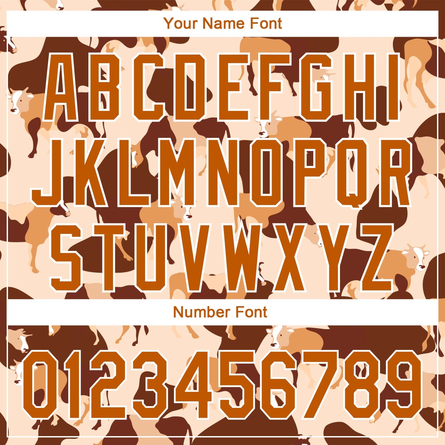 Custom Cream Texas Orange-White 3D Pattern Design Ox Authentic Baseball Jersey view 5