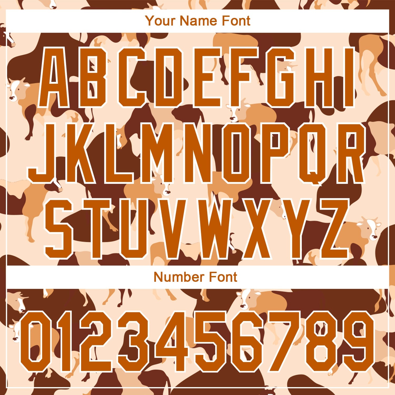 Custom Cream Texas Orange-White 3D Pattern Design Ox Authentic Baseball Jersey view 5