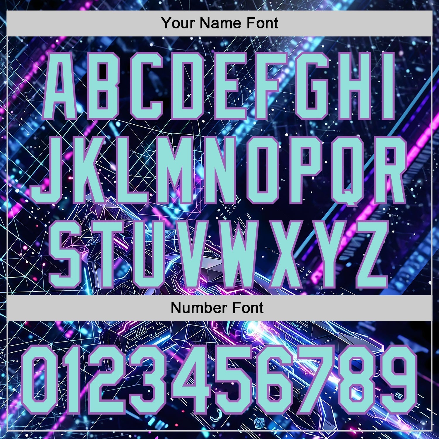 Custom Black Ice Blue-Medium Purple Futurism Cyberpunk E-sports 3D Pattern Design Authentic Baseball Jersey view 5