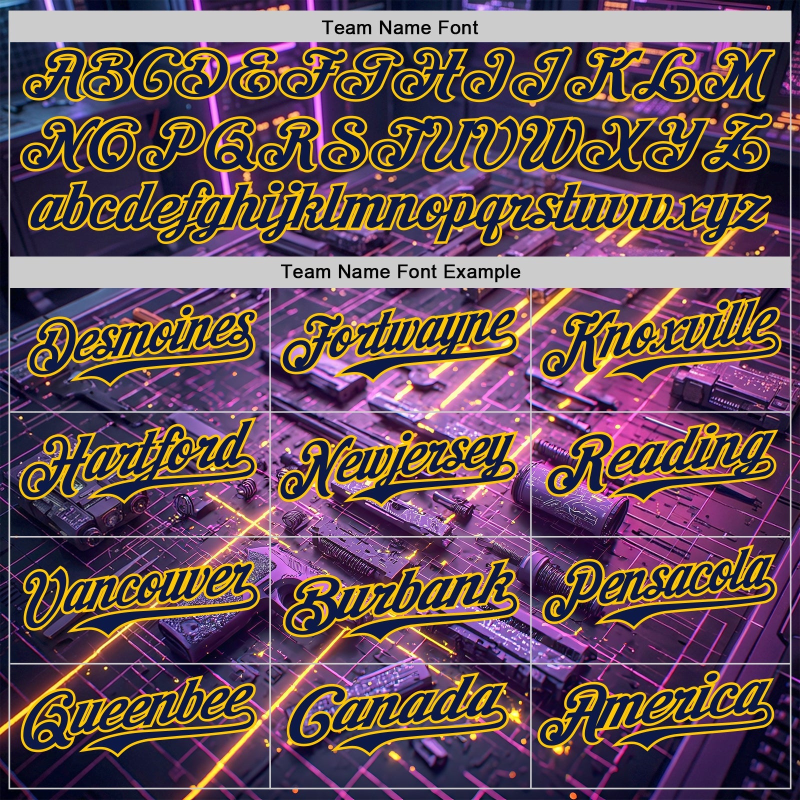 Custom Black Navy-Yellow Futurism Cyberpunk E-sports 3D Pattern Design Authentic Baseball Jersey view 4