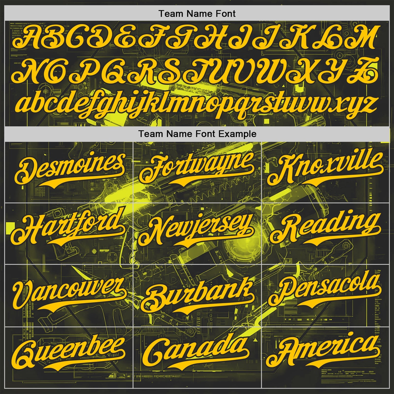 Custom Black-Yellow Futurism Cyberpunk E-sports 3D Pattern Design Authentic Baseball Jersey view 4