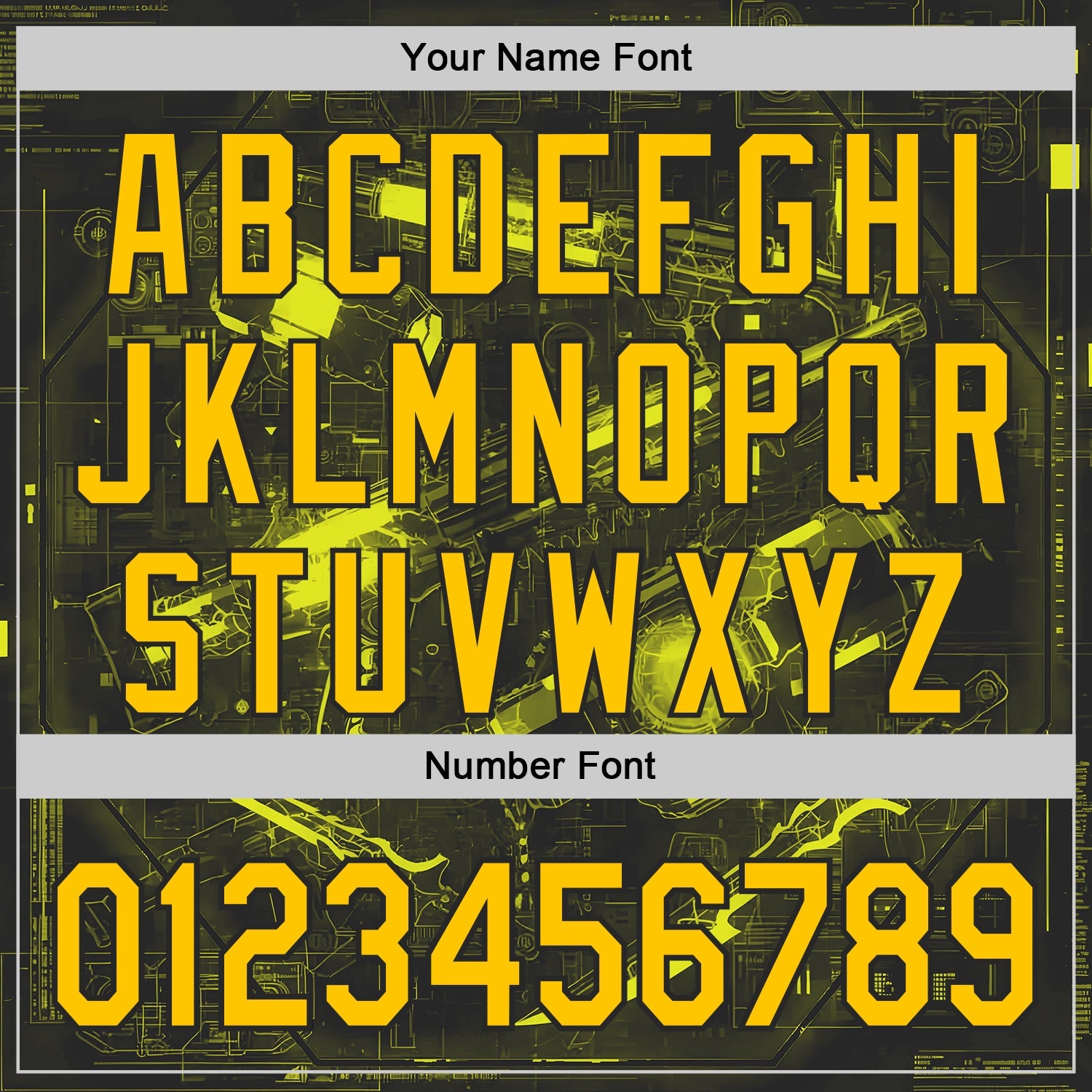 Custom Black-Yellow Futurism Cyberpunk E-sports 3D Pattern Design Authentic Baseball Jersey view 5
