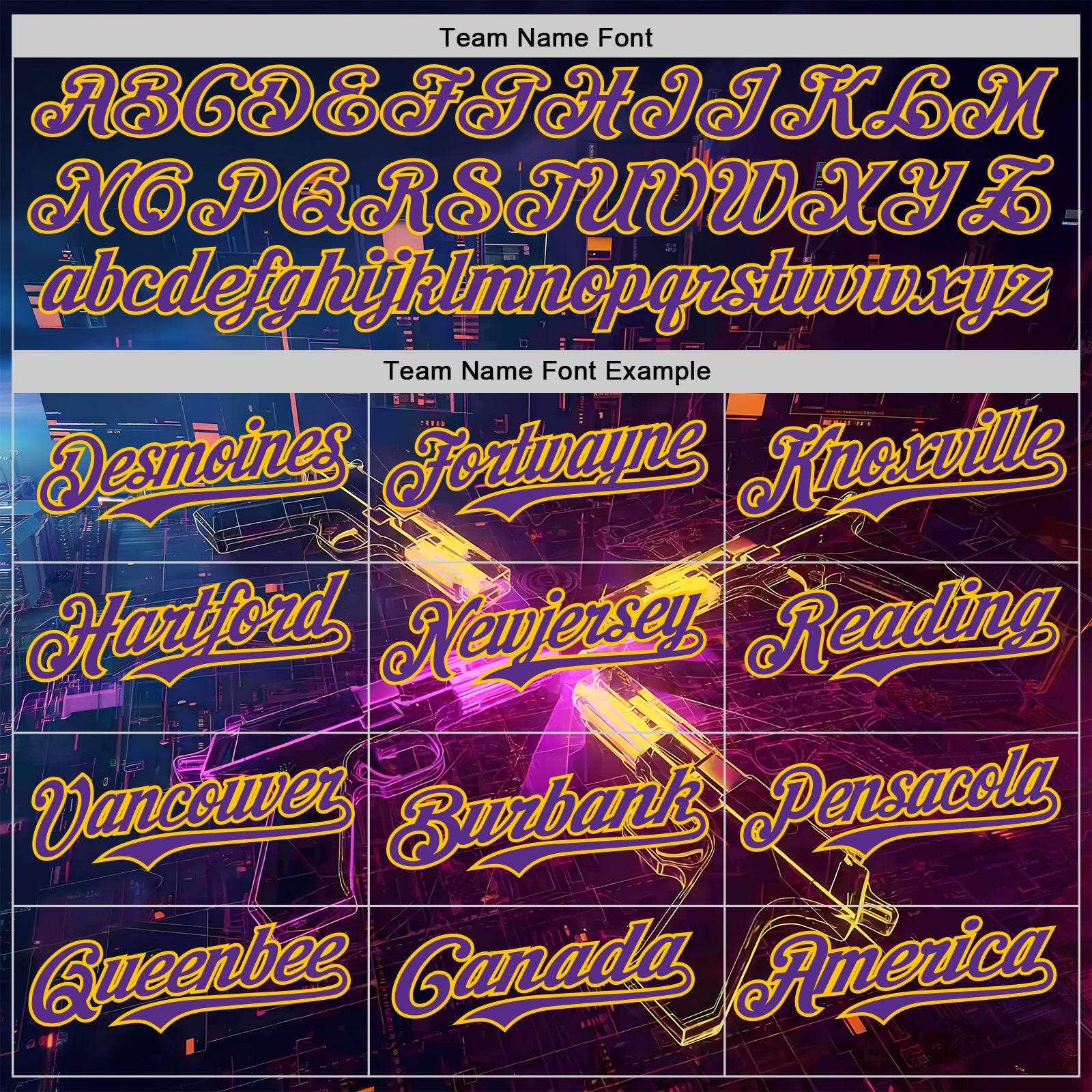 Custom Navy Purple-Yellow Futurism Sci-Fi E-sports 3D Pattern Design Authentic Baseball Jersey view 4