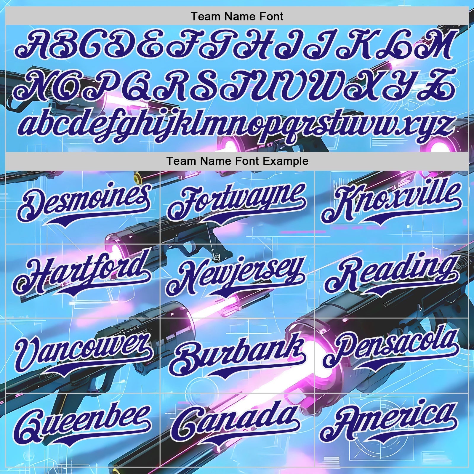 Custom Blue Dark Purple-White Futurism Sci-Fi E-sports 3D Pattern Design Authentic Baseball Jersey view 4