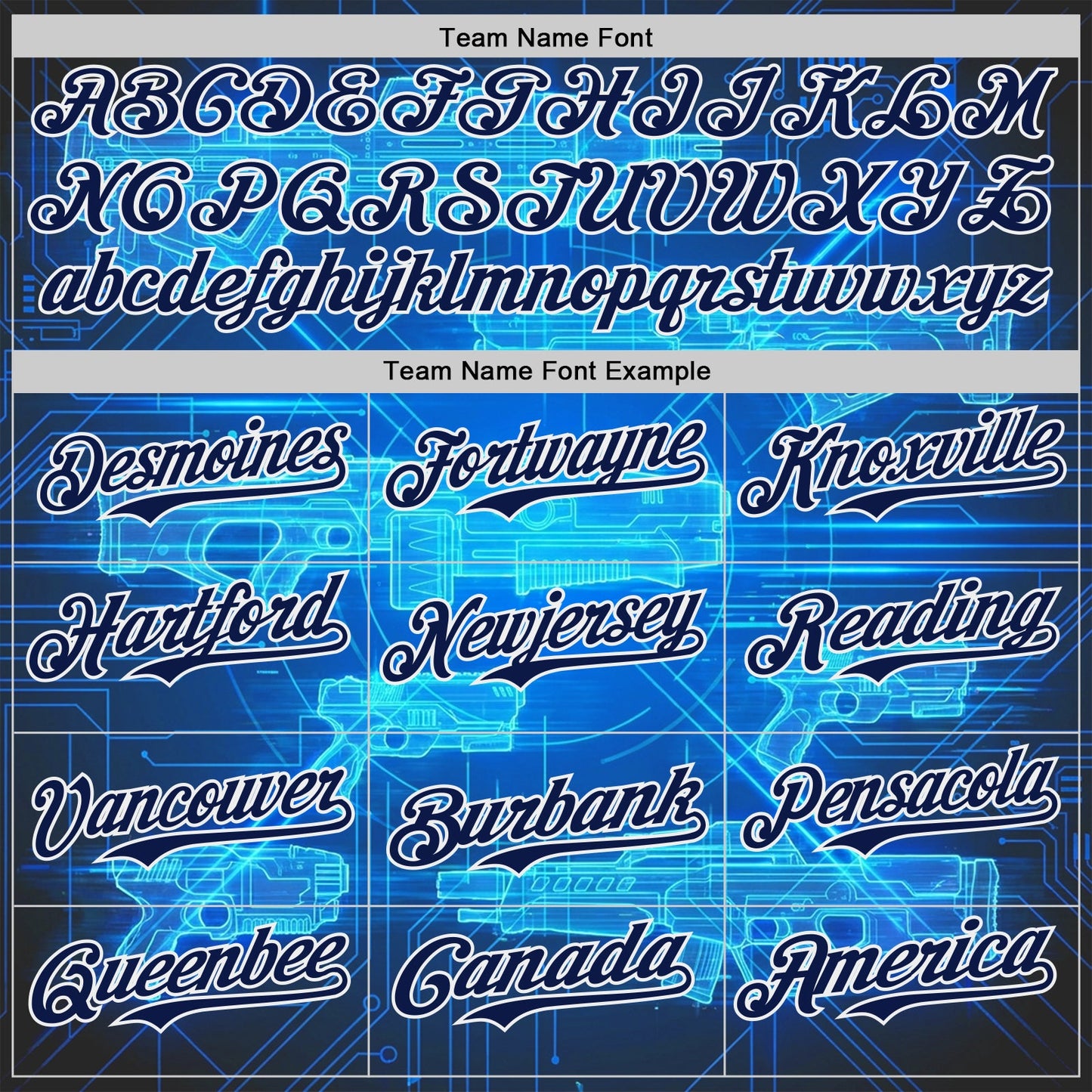 Custom Blue Navy-White Futurism Sci-Fi E-sports 3D Pattern Design Authentic Baseball Jersey view 4