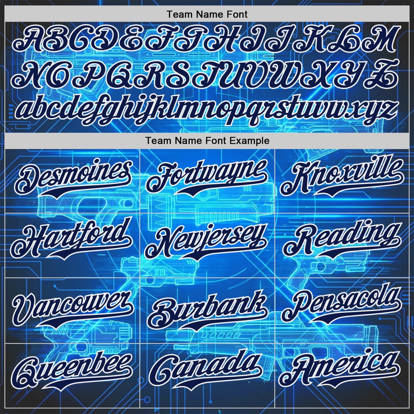 Custom Blue Navy-White Futurism Sci-Fi E-sports 3D Pattern Design Authentic Baseball Jersey view 4