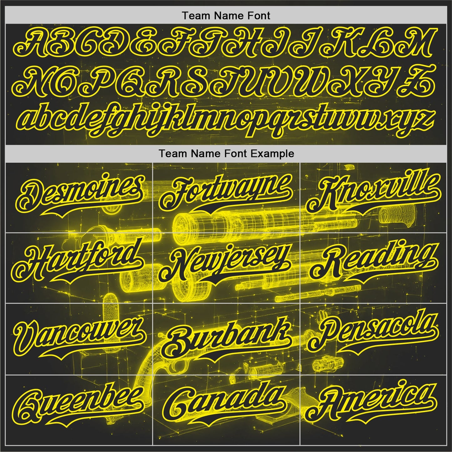 Custom Black-Light Yellow Futurism Cyberpunk E-sports 3D Pattern Design Authentic Baseball Jersey view 4