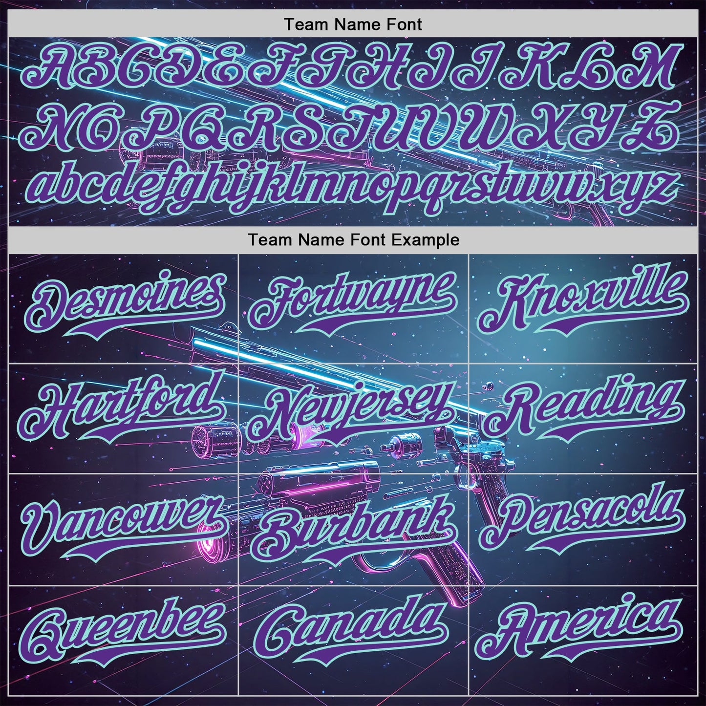 Custom Blue Purple-Ice Blue Futurism Cyberpunk E-sports 3D Pattern Design Authentic Baseball Jersey view 4