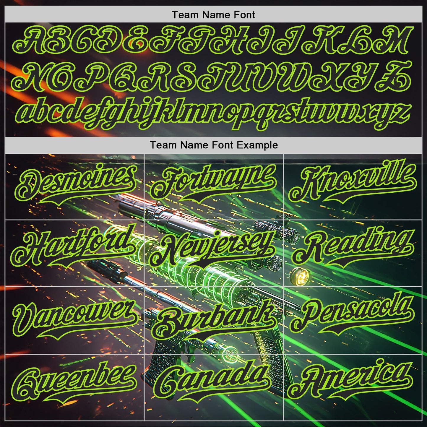 Custom Black-Neon Green Futurism Cyberpunk E-sports 3D Pattern Design Authentic Baseball Jersey view 4