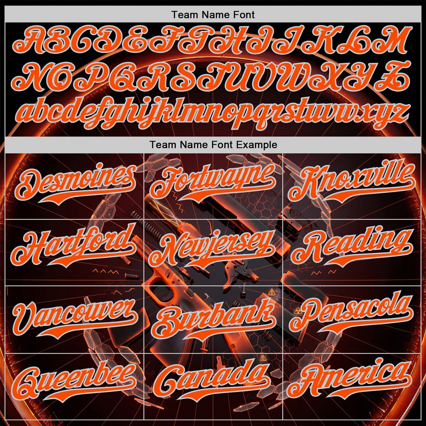 Custom Black Orange-Silver Futurism Cyberpunk E-sports 3D Pattern Design Authentic Baseball Jersey view 4