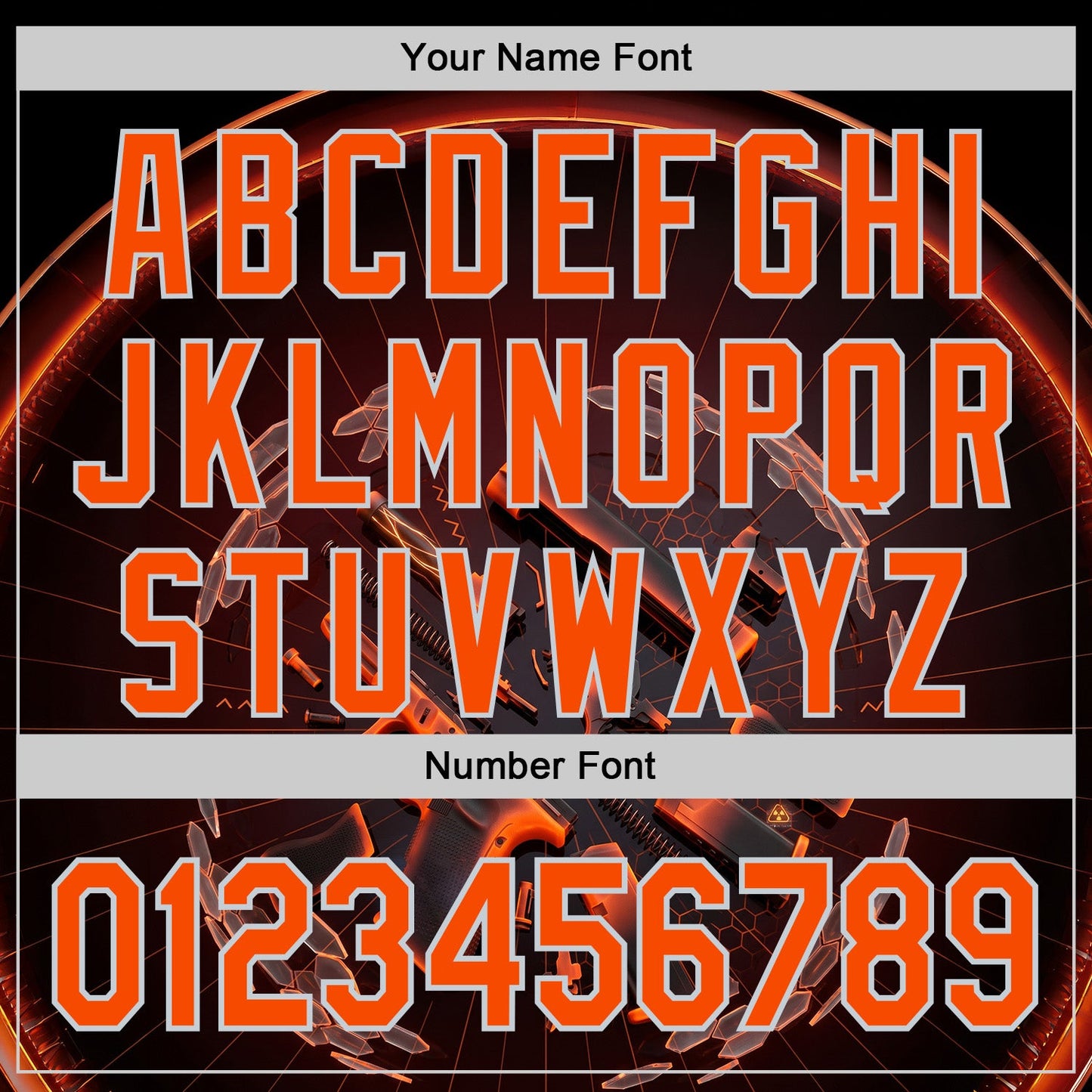Custom Black Orange-Silver Futurism Cyberpunk E-sports 3D Pattern Design Authentic Baseball Jersey view 5