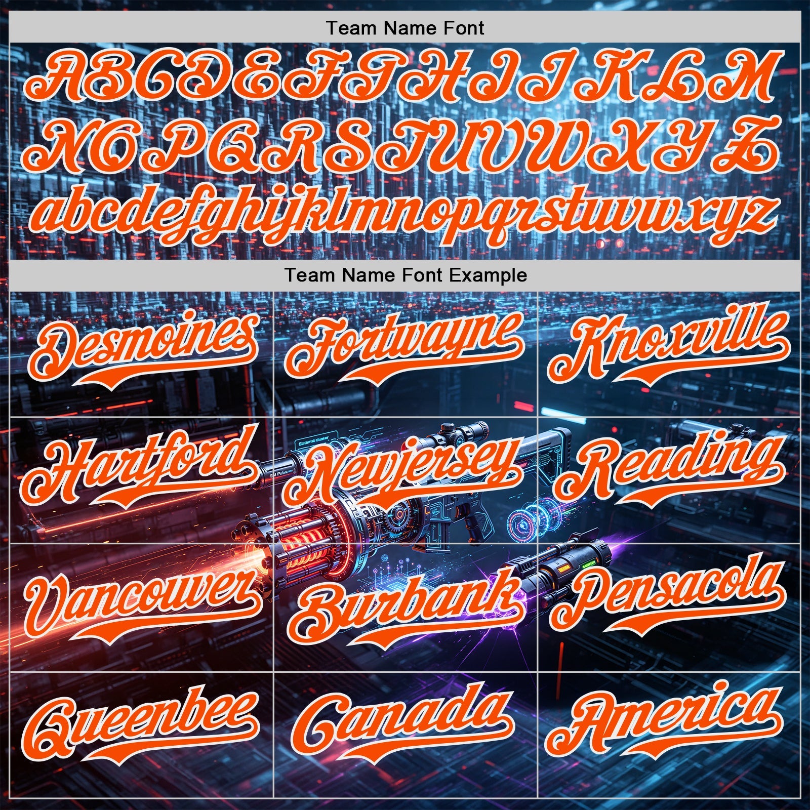 Custom Black Orange-White Futurism Cyberpunk E-sports 3D Pattern Design Authentic Baseball Jersey view 4