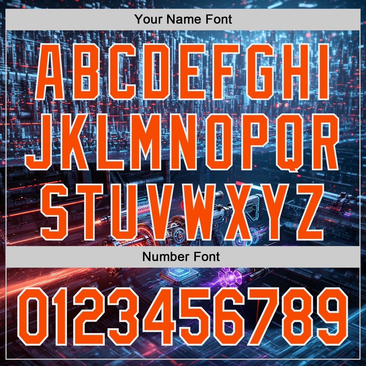 Custom Black Orange-White Futurism Cyberpunk E-sports 3D Pattern Design Authentic Baseball Jersey view 5