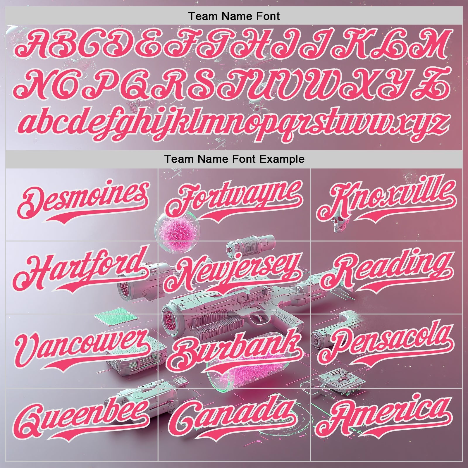 Custom Gray Neon Pink-White Futurism Cyberpunk E-sports 3D Pattern Design Authentic Baseball Jersey view 4