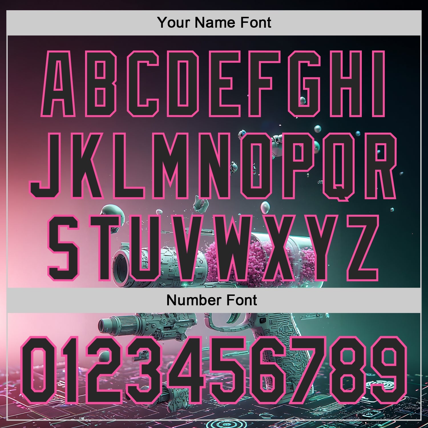 Custom Black-Pink Futurism Cyberpunk E-sports 3D Pattern Design Authentic Baseball Jersey view 5