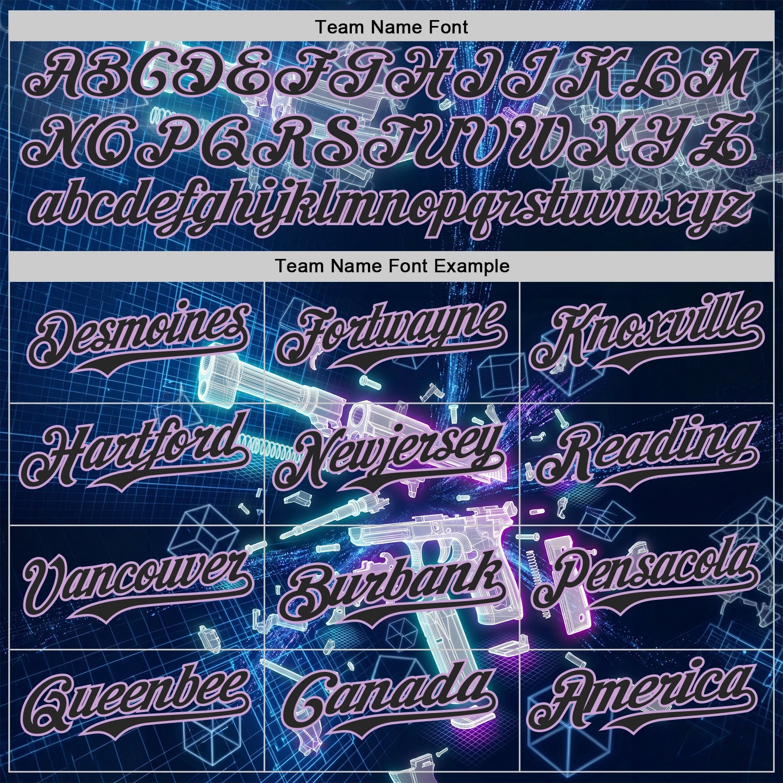 Custom Black-Light Purple Futurism Cyberpunk E-sports 3D Pattern Design Authentic Baseball Jersey view 4