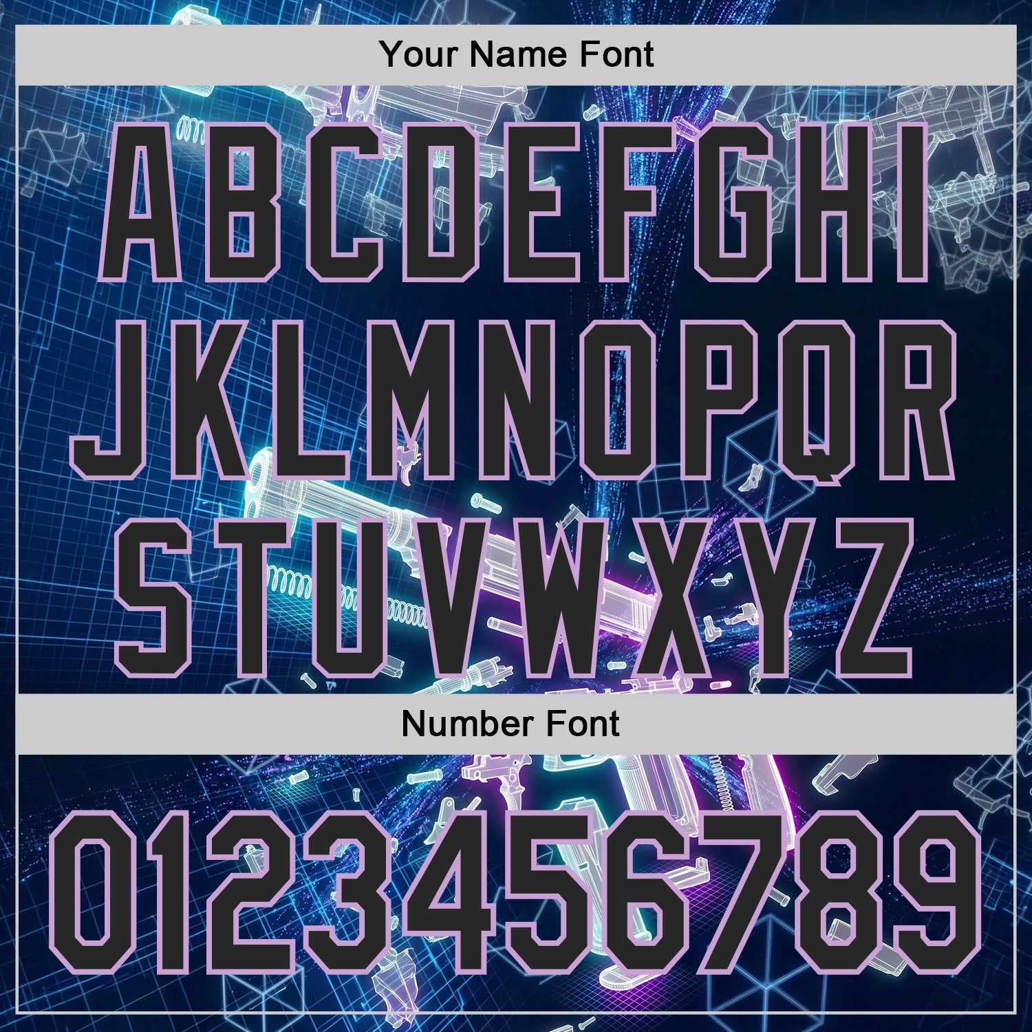 Custom Black-Light Purple Futurism Cyberpunk E-sports 3D Pattern Design Authentic Baseball Jersey view 5
