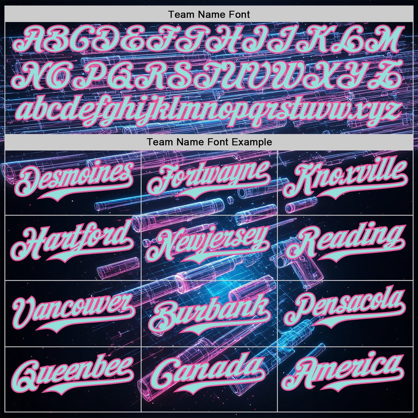 Custom Black Ice Blue-Pink Futurism Cyberpunk E-sports 3D Pattern Design Authentic Baseball Jersey view 4