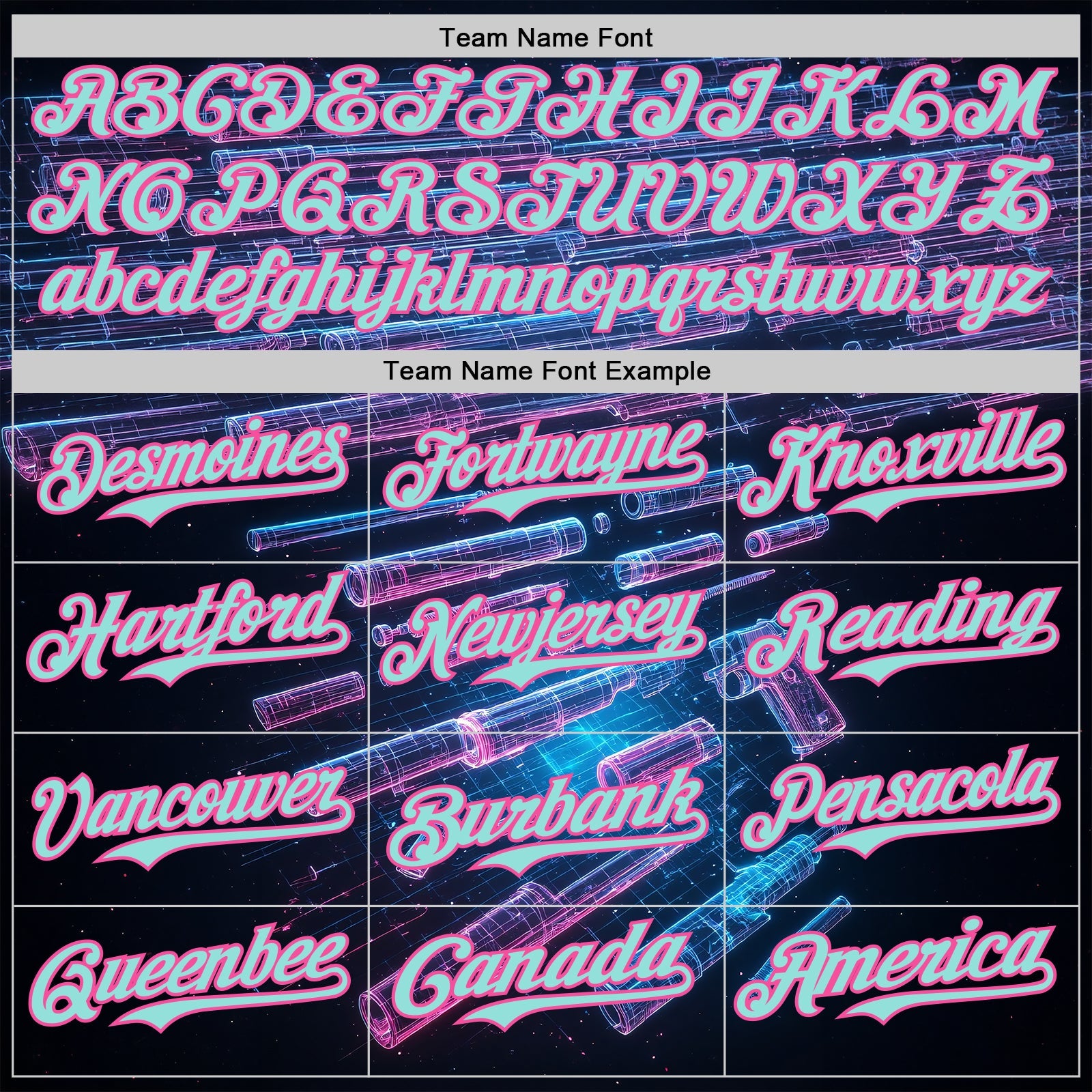 Custom Black Ice Blue-Pink Futurism Cyberpunk E-sports 3D Pattern Design Authentic Baseball Jersey view 4