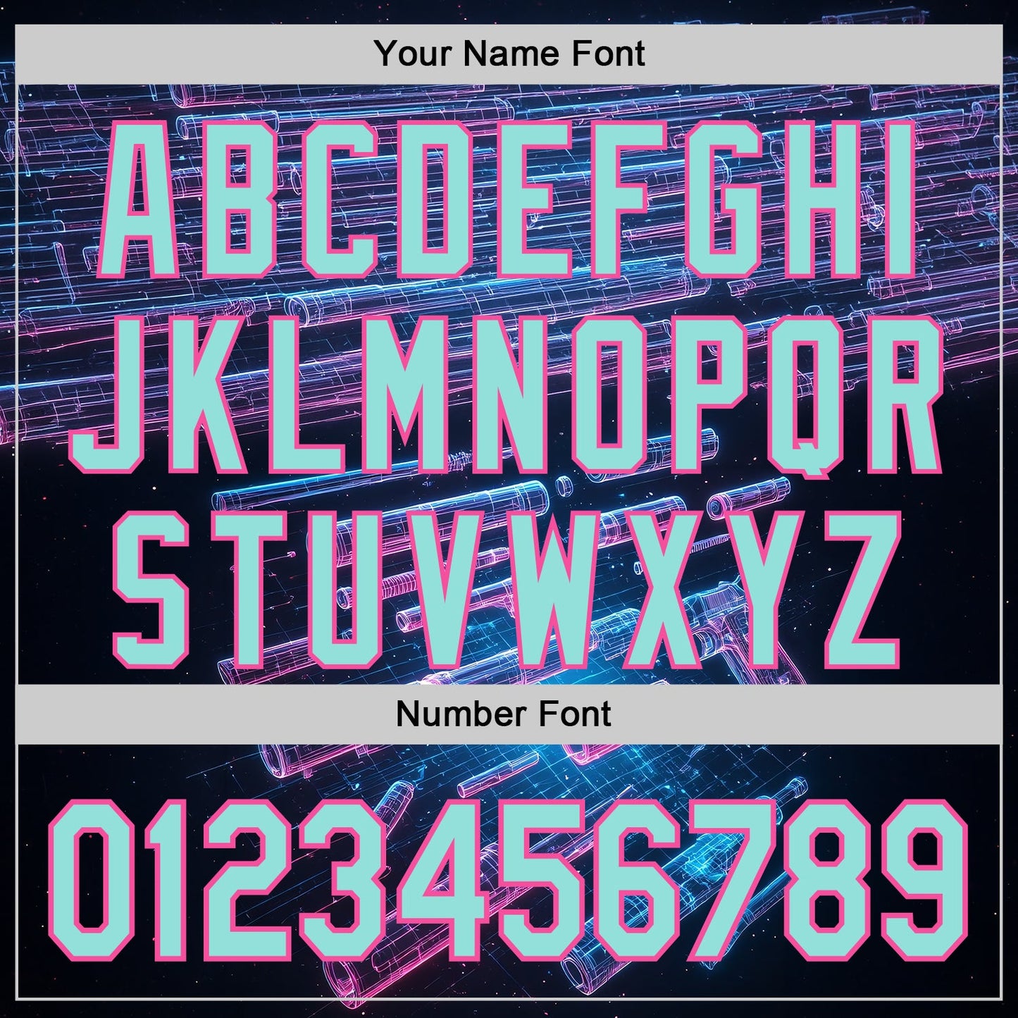 Custom Black Ice Blue-Pink Futurism Cyberpunk E-sports 3D Pattern Design Authentic Baseball Jersey view 5