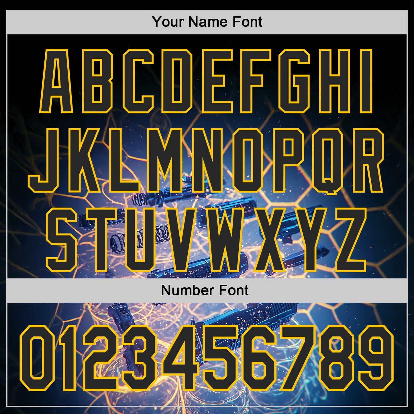 Custom Black-Yellow Futurism Tech Holographic E-sports 3D Pattern Design Authentic Baseball Jersey view 5