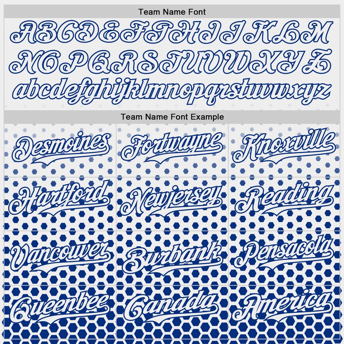 Custom White-Royal Geometric Hexagonal Dot Gradient Authentic Baseball Jersey view 4