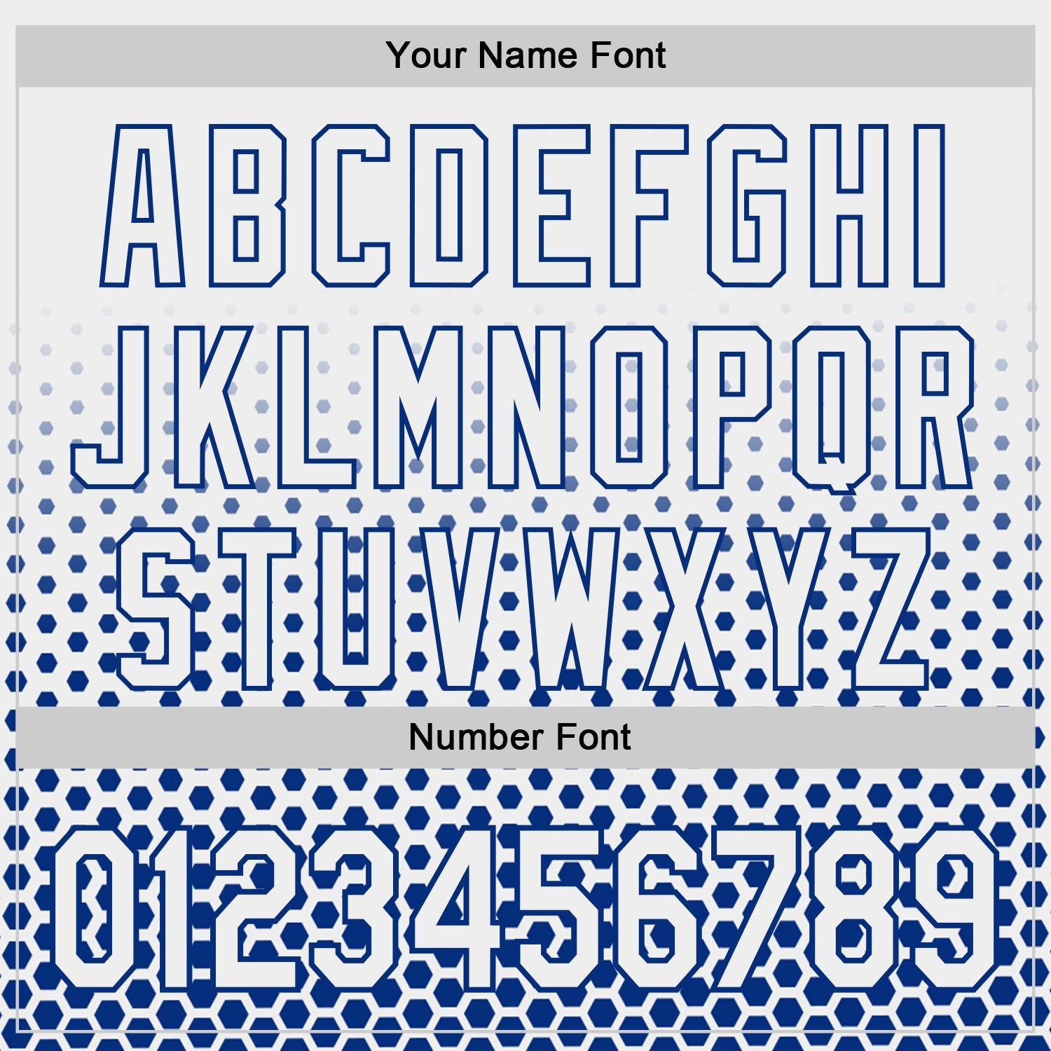 Custom White-Royal Geometric Hexagonal Dot Gradient Authentic Baseball Jersey view 5