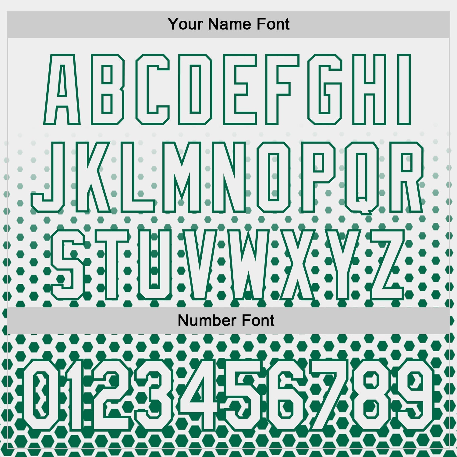 Custom White-Kelly Green Geometric Hexagonal Dot Gradient Authentic Baseball Jersey view 5