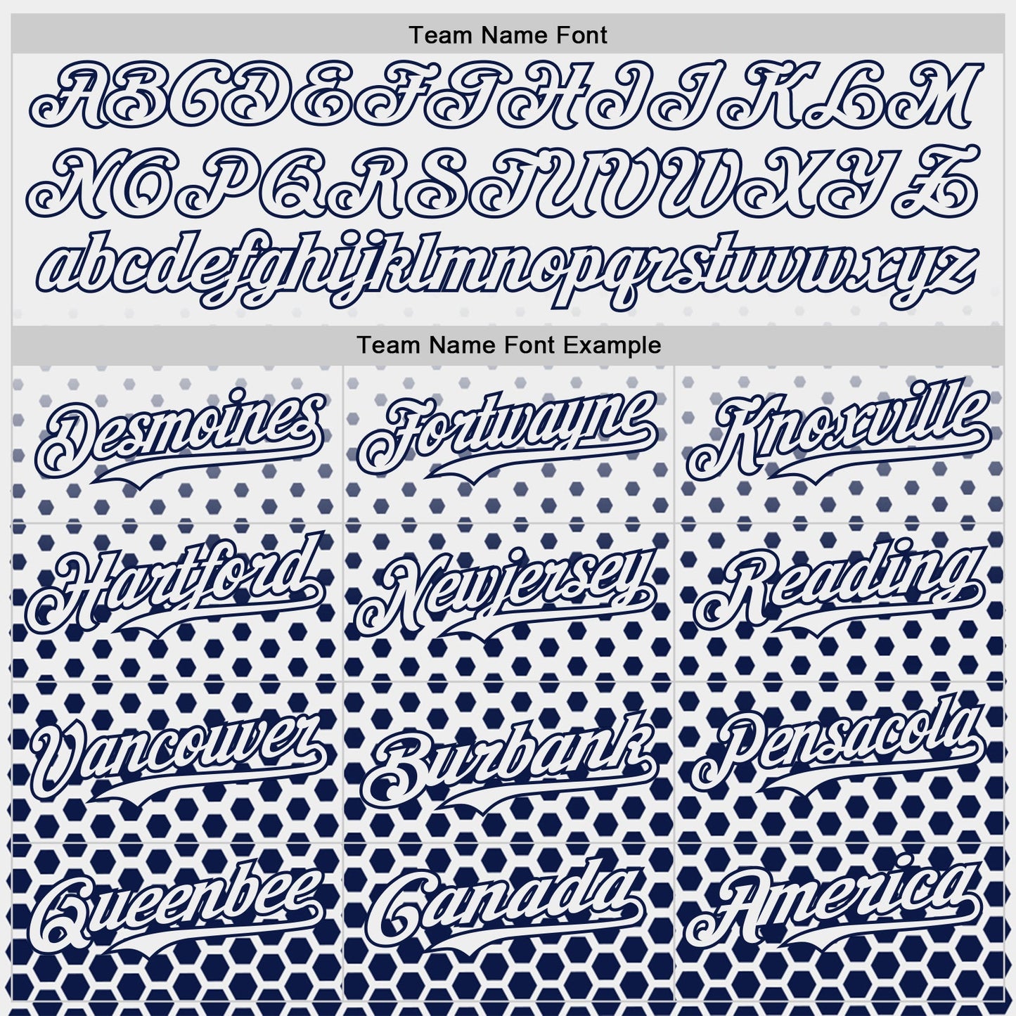 Custom White-Navy Geometric Hexagonal Dot Gradient Authentic Baseball Jersey view 4