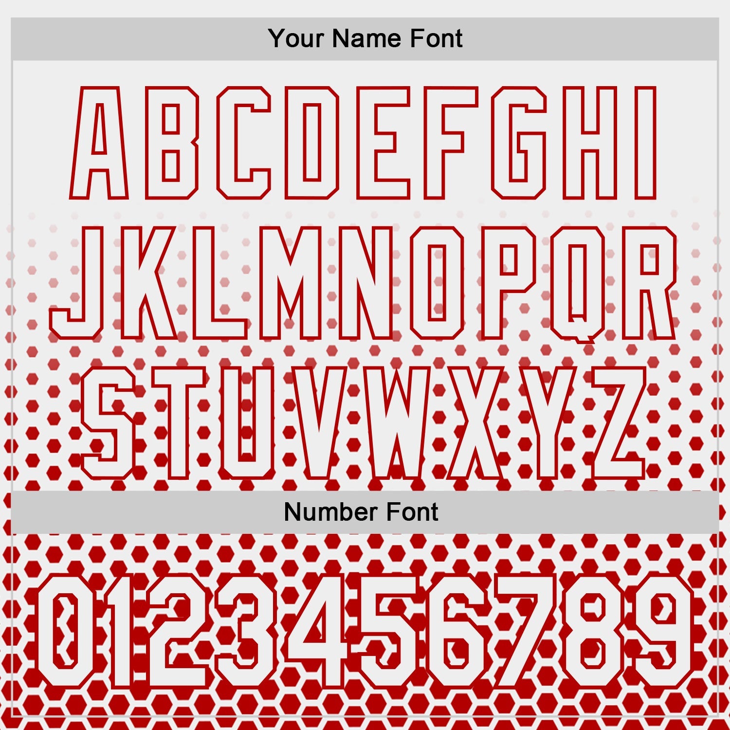 Custom White-Red Geometric Hexagonal Dot Gradient Authentic Baseball Jersey view 5