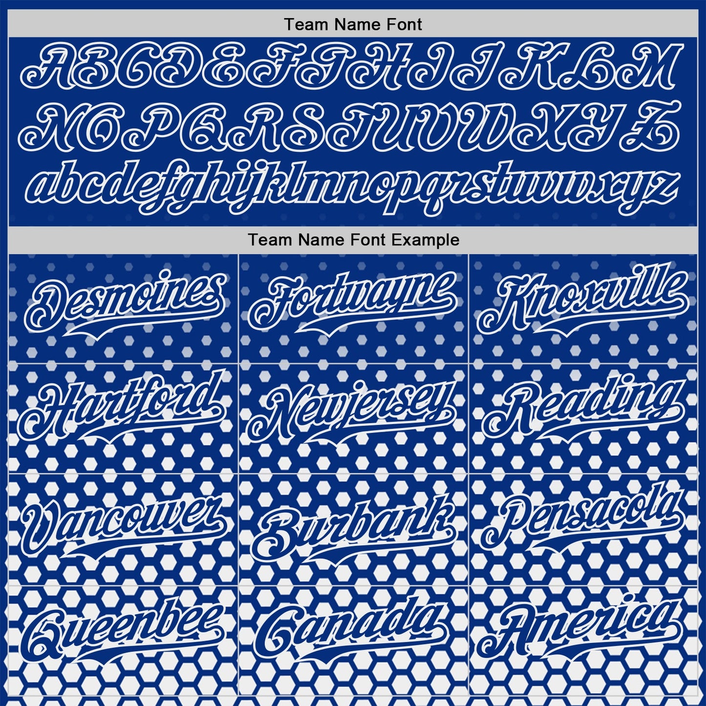 Custom Royal-White Geometric Hexagonal Dot Gradient Authentic Baseball Jersey view 4