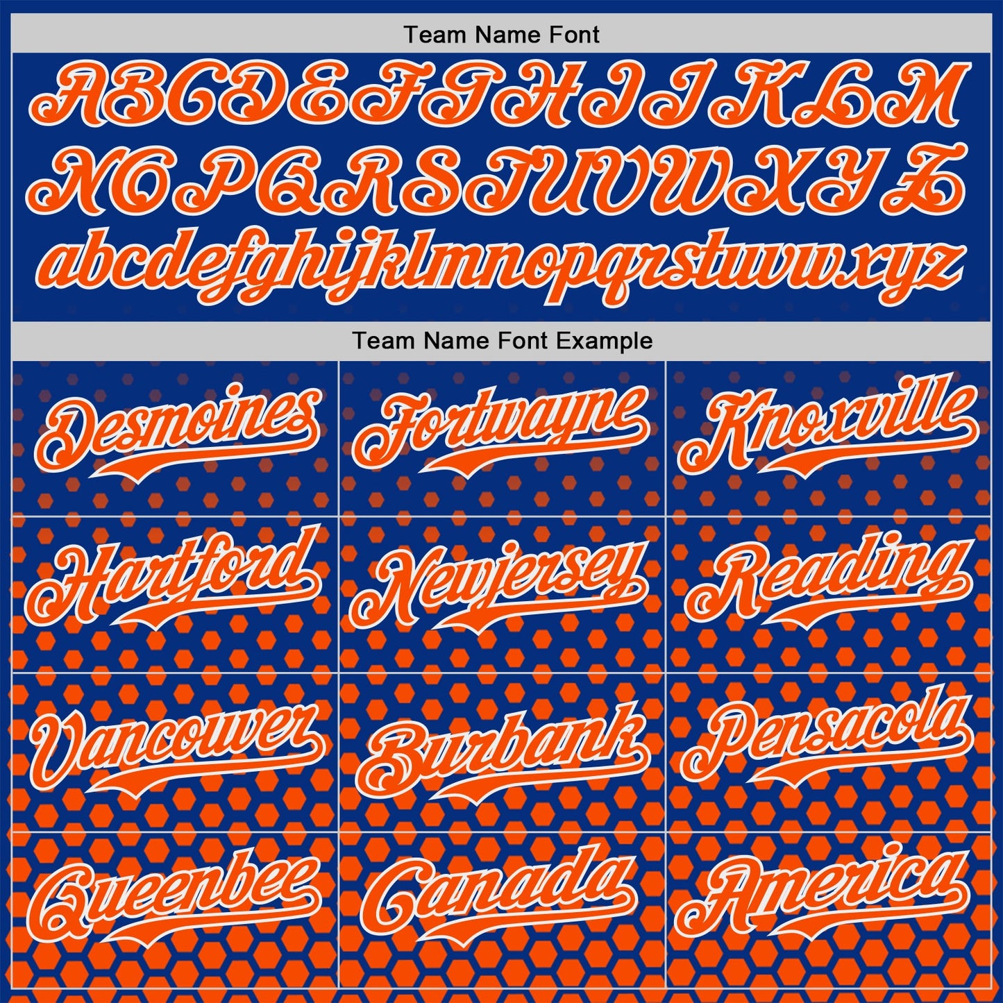 Custom Royal Orange-White Geometric Hexagonal Dot Gradient Authentic Baseball Jersey view 4