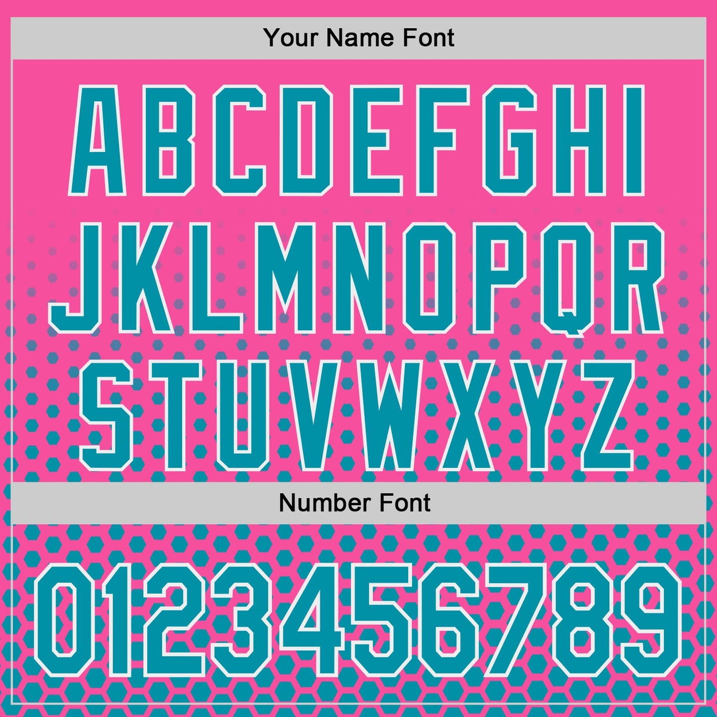 Custom Pink Teal-White Geometric Hexagonal Dot Gradient Authentic Baseball Jersey view 5