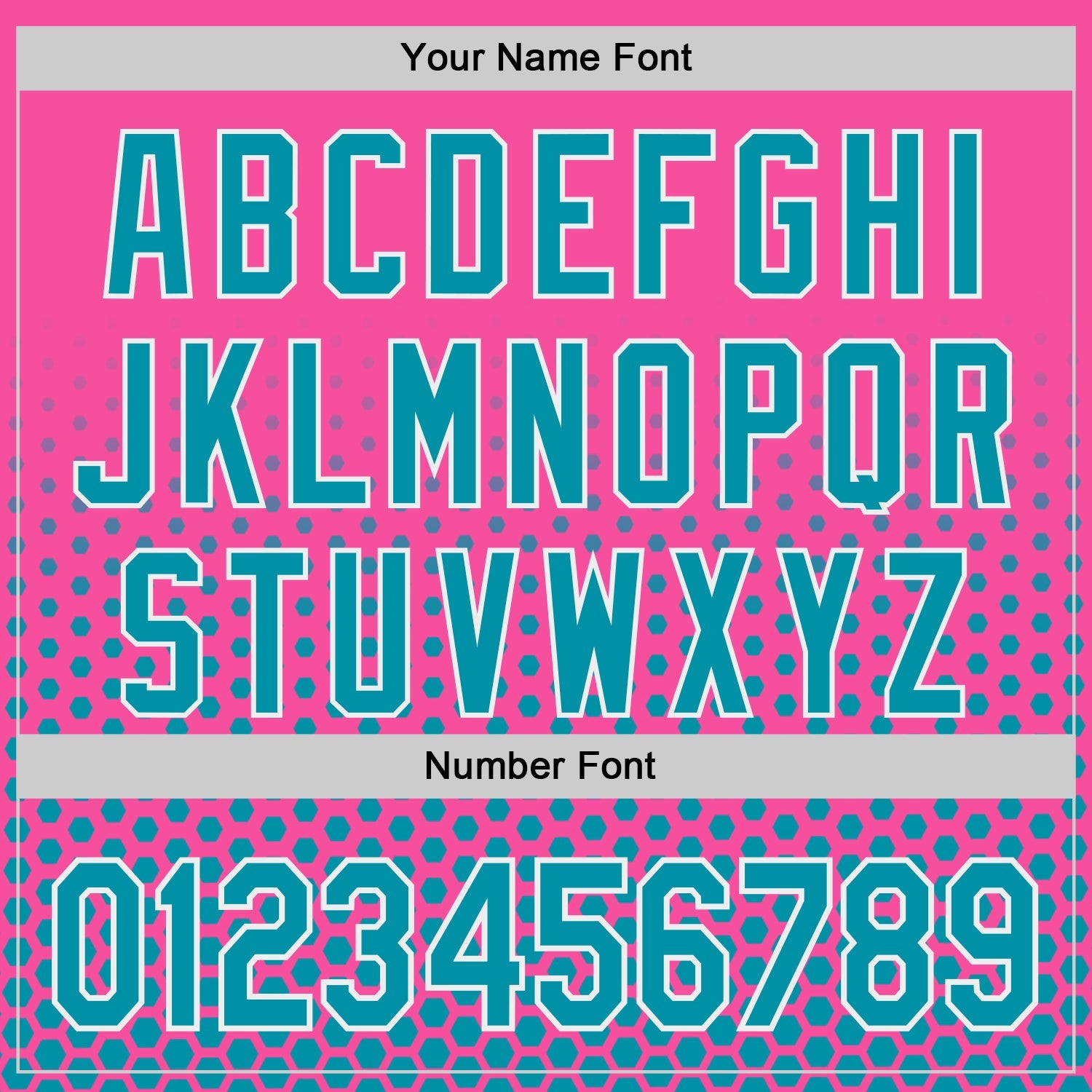 Custom Pink Teal-White Geometric Hexagonal Dot Gradient Authentic Baseball Jersey view 5